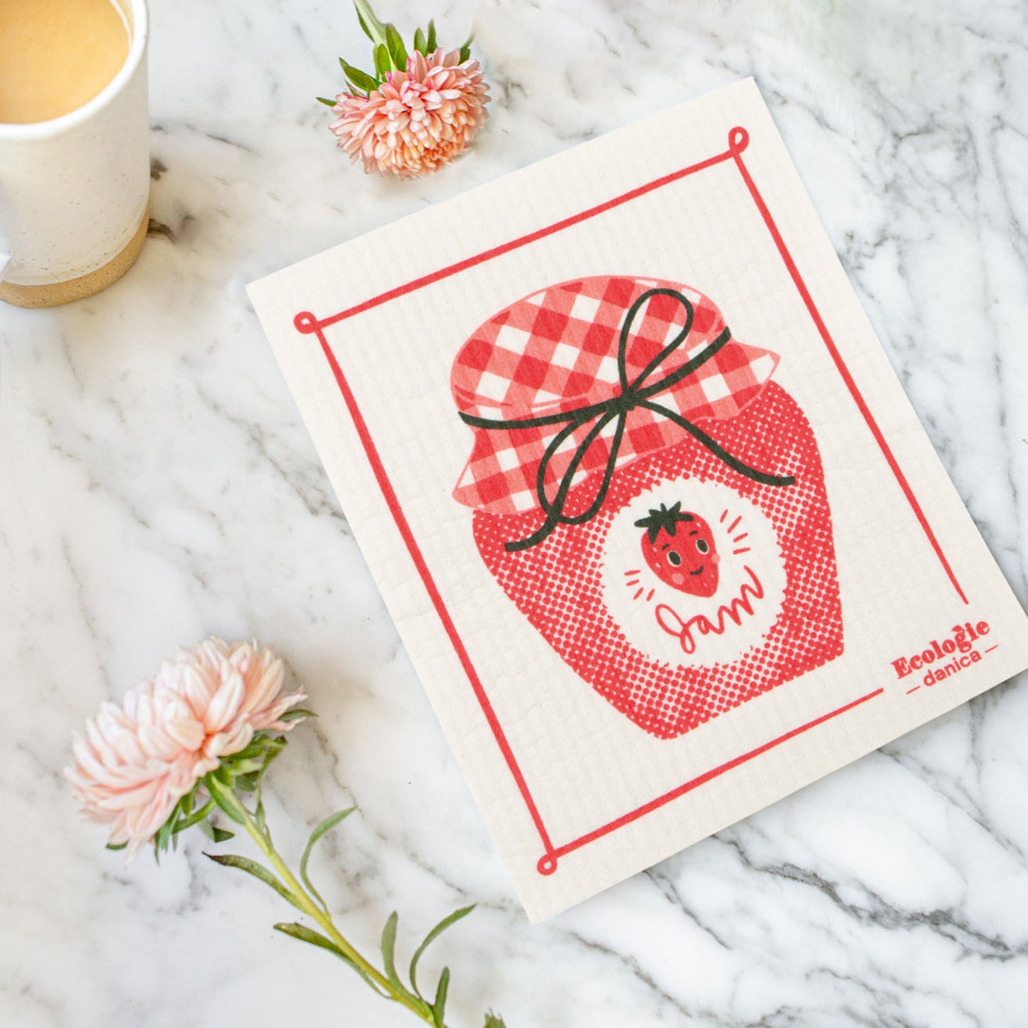 Swedish Dishcloth Strawberry Jam