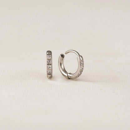 Evie 10mm Huggie Hoops Silver