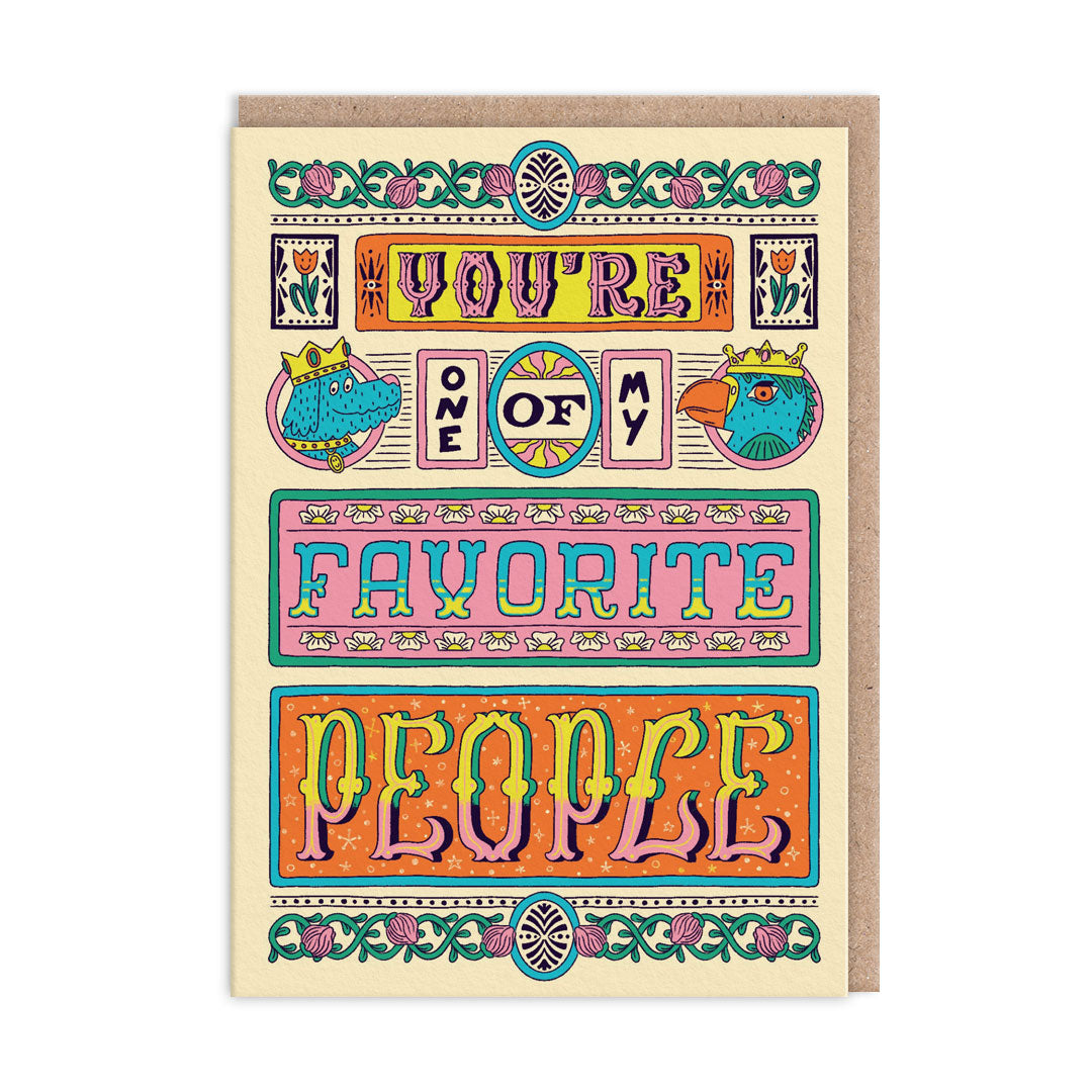 Favourite People Card