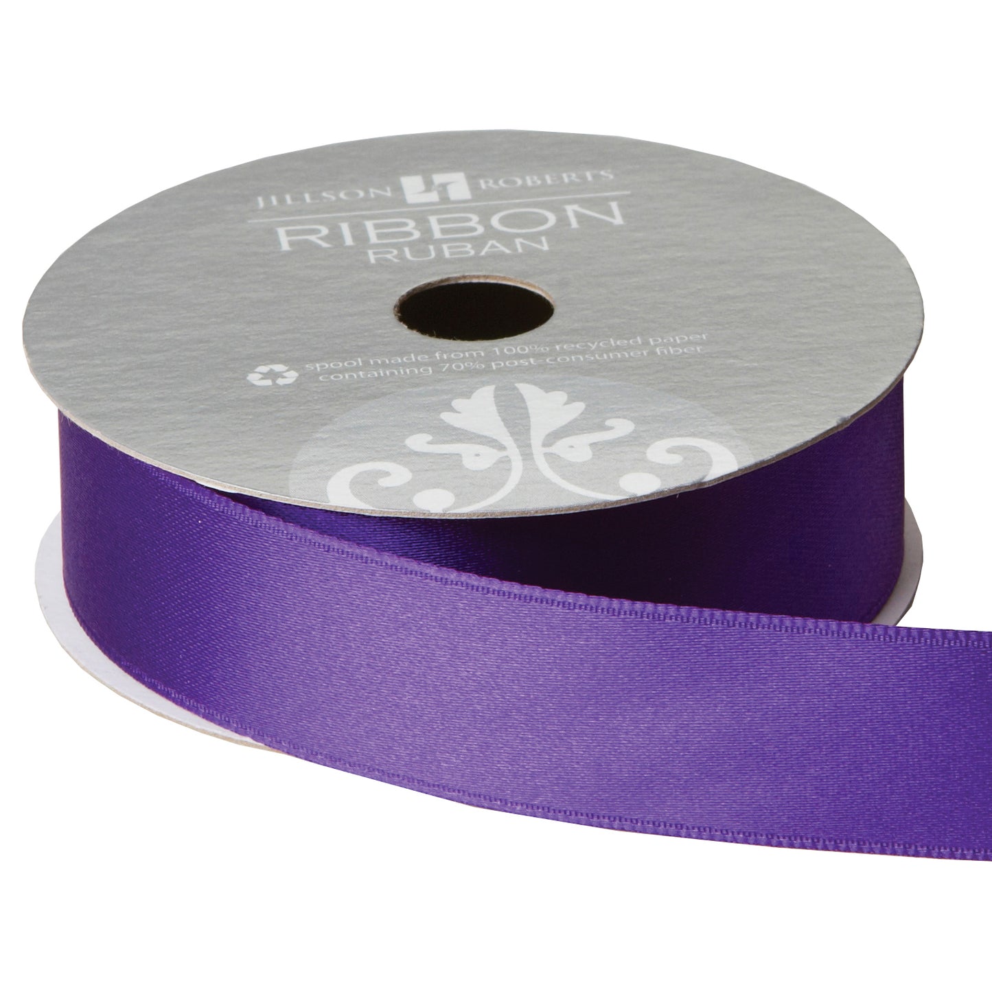 Fancy Satin Ribbon 1" Ribbon Purple