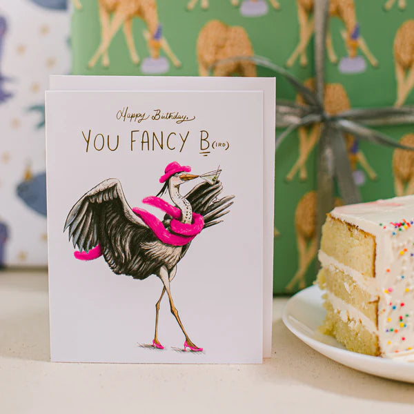 Fancy Bird Birthday Card