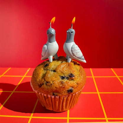Flock Party Pigeon Candles