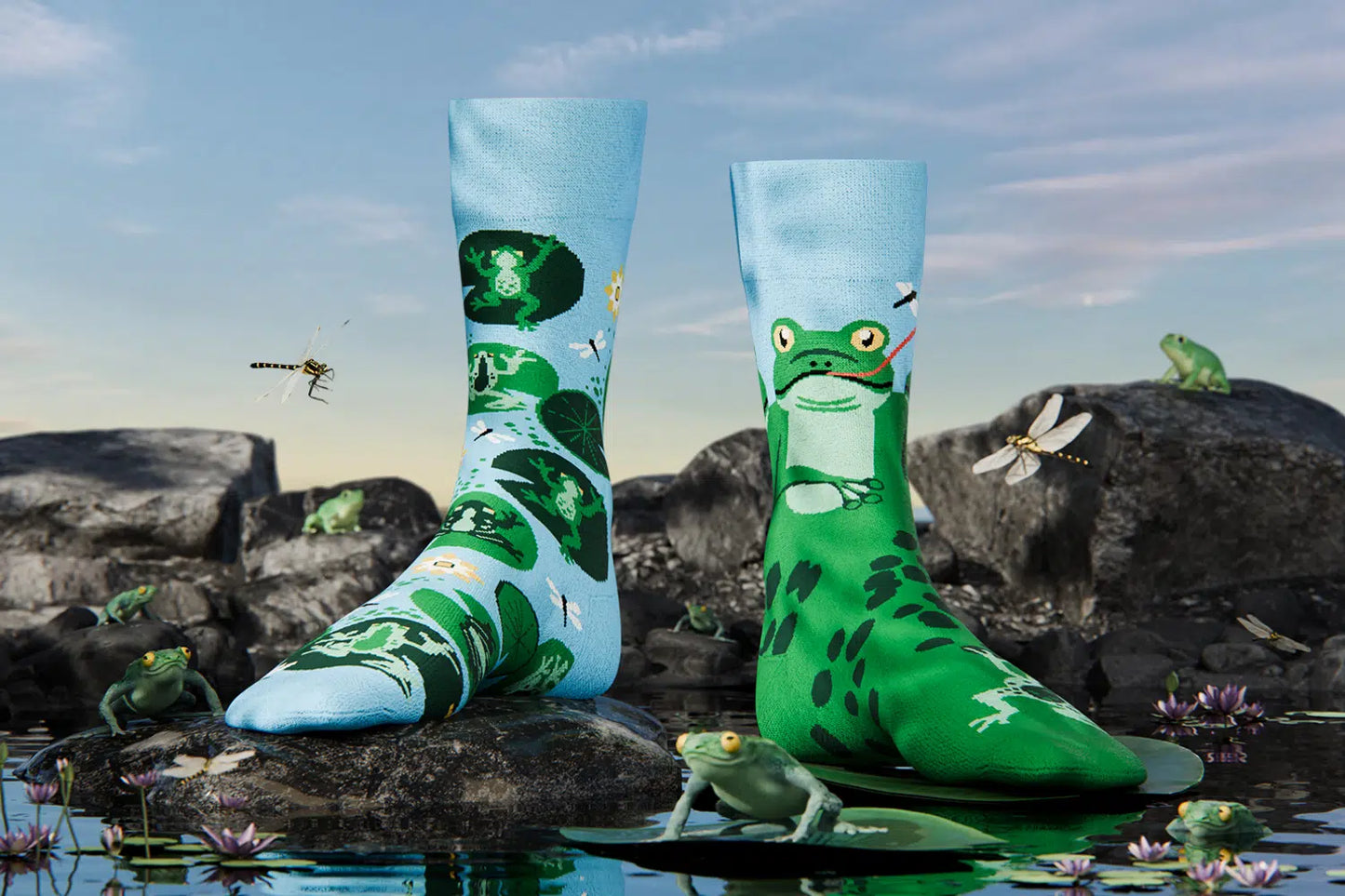 Froggy Frog Crew Socks