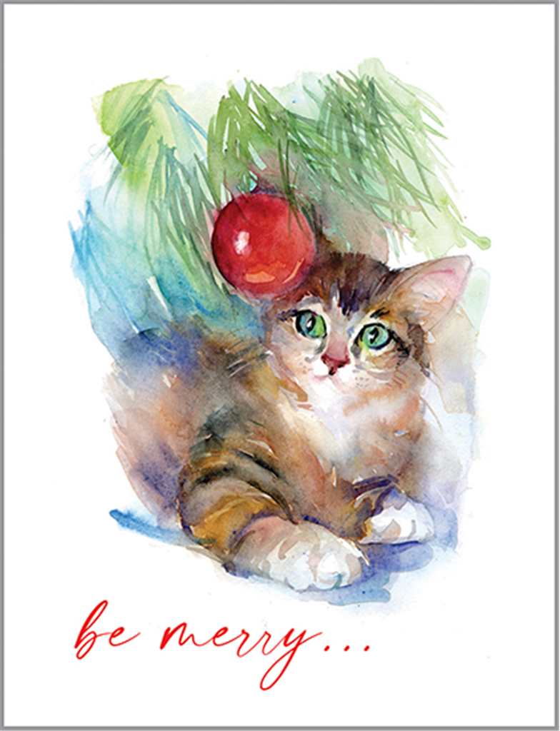 Kitten Under Tree Card