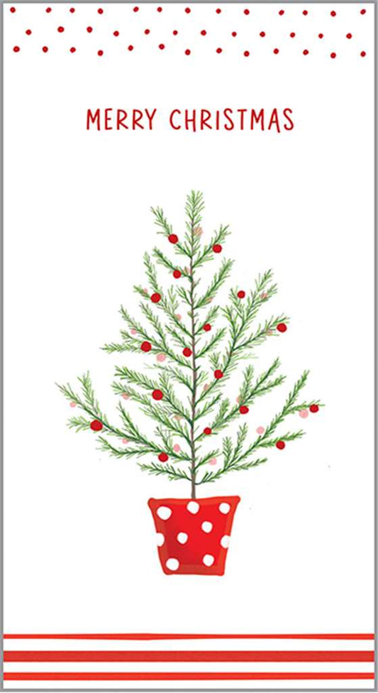 Polka Dot Tree Christmas Money Gift Card