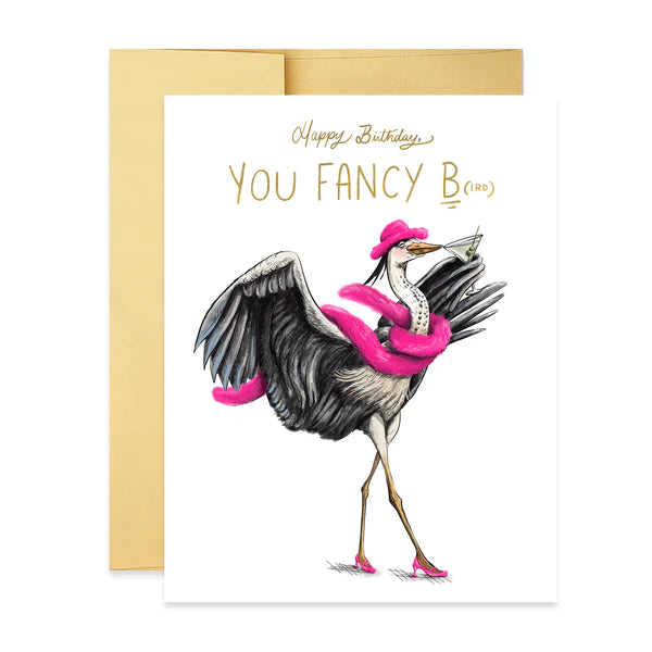 Fancy Bird Birthday Card