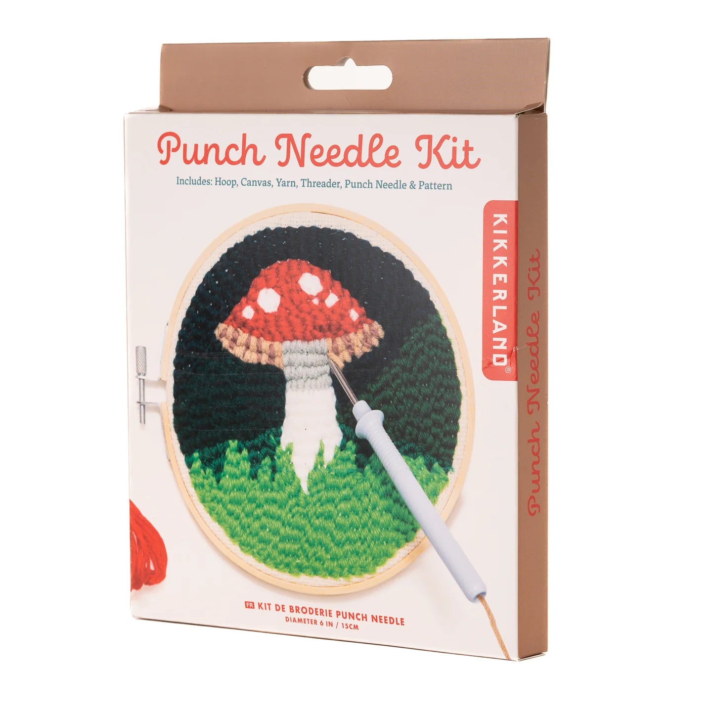 Punch Needle Kit Mushroom