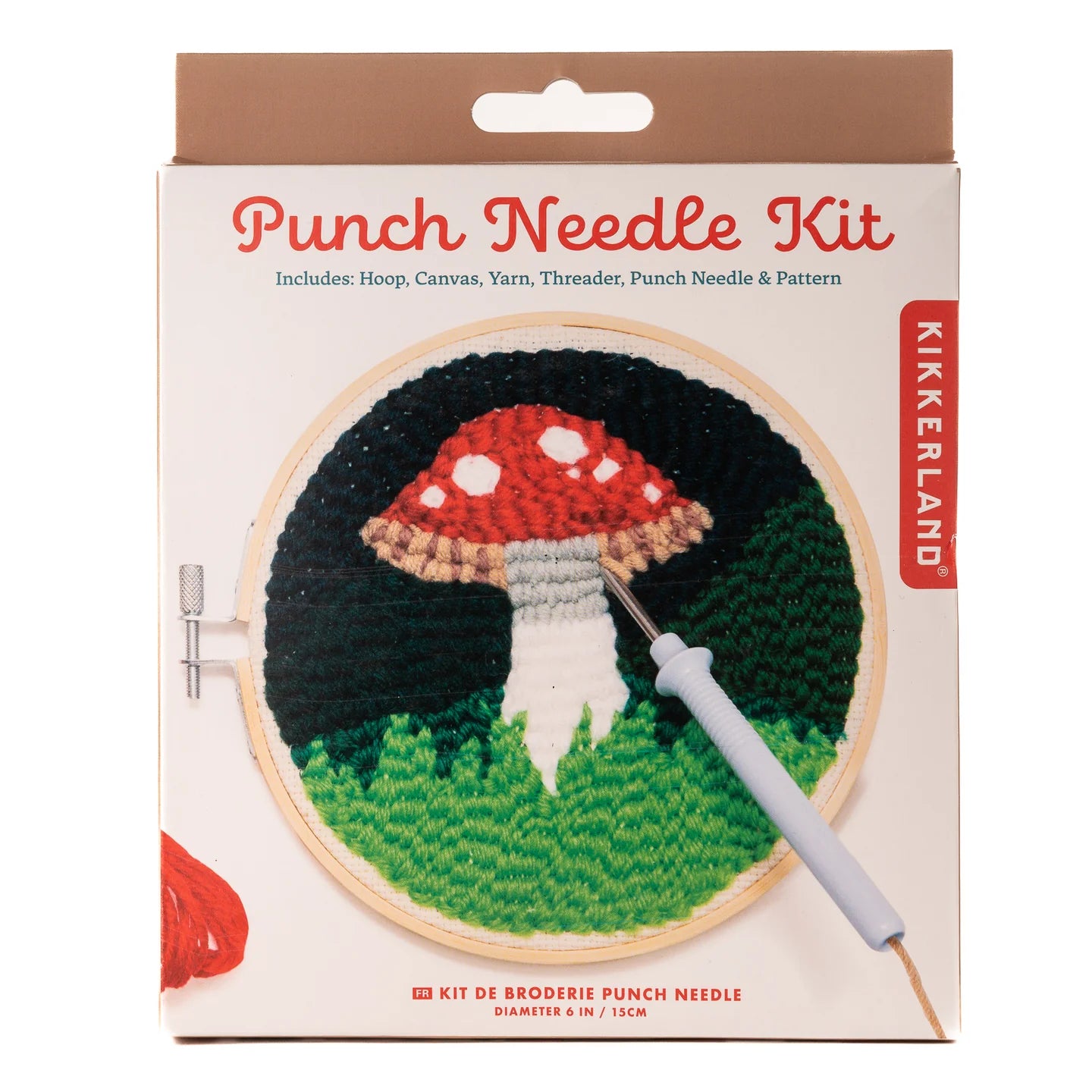 Punch Needle Kit Mushroom