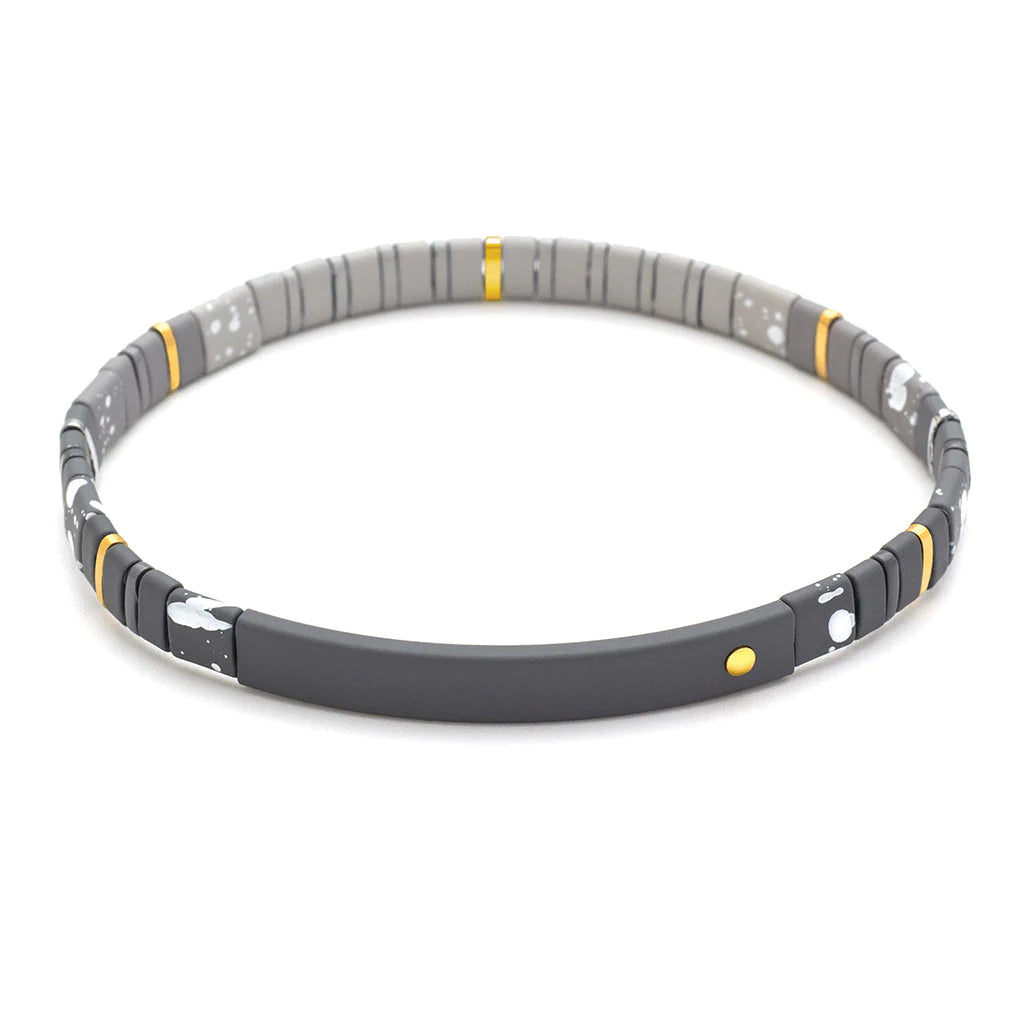 Good Karma Ombre Bracelet - Strength & Grace Charcoal/Gold