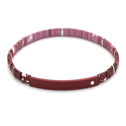 Good Karma Ombre Bracelet - Gratitude Mulberry/Silver