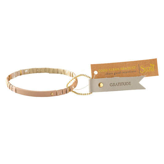 Good Karma Ombre Bracelet - Gratitude Fawn/Gold