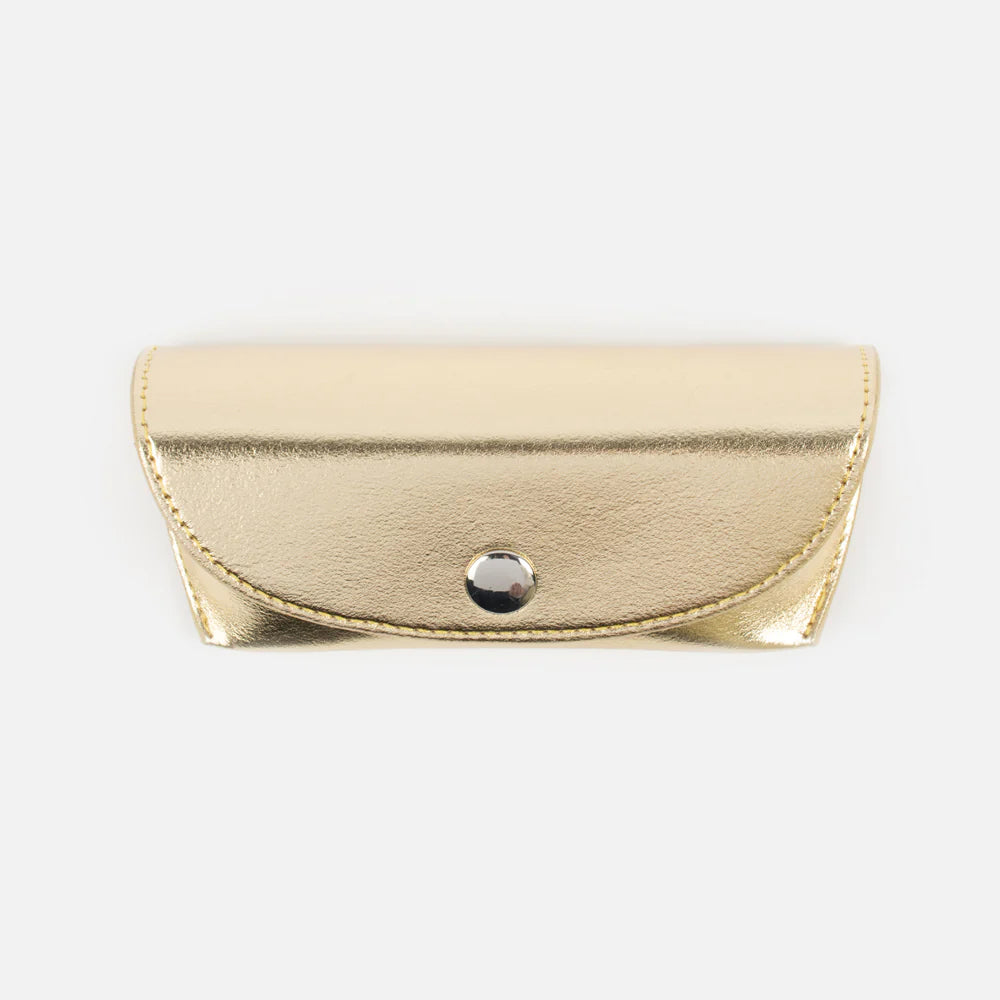 Gold Flap Glasses Case