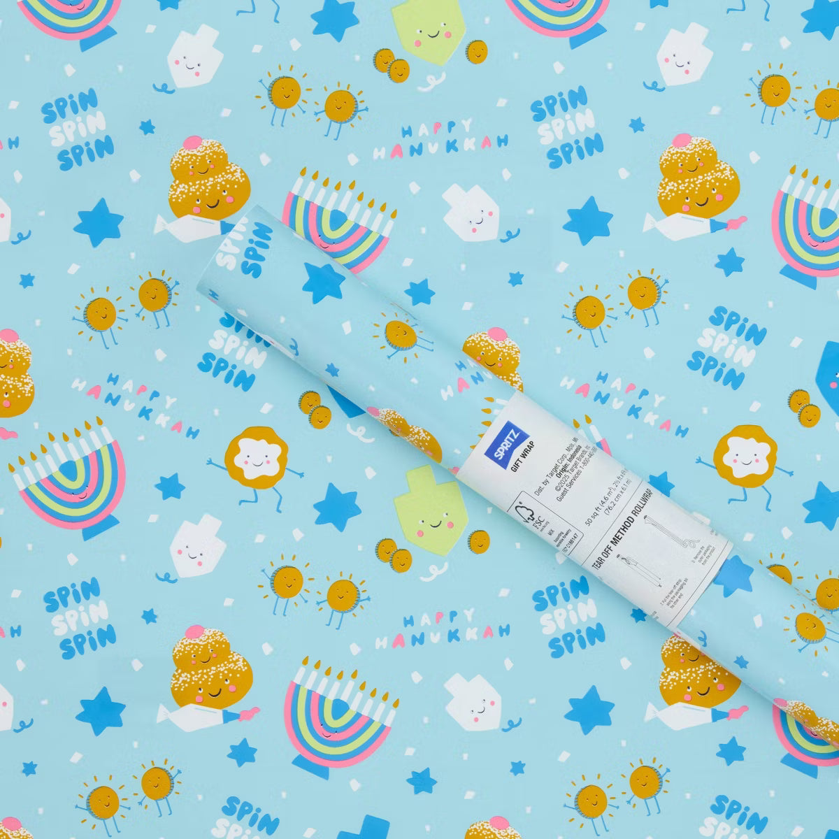 Spin Spin Hanukkah Roll Wrap
