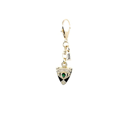 Gold Angel Shield Metal Pendant Charm