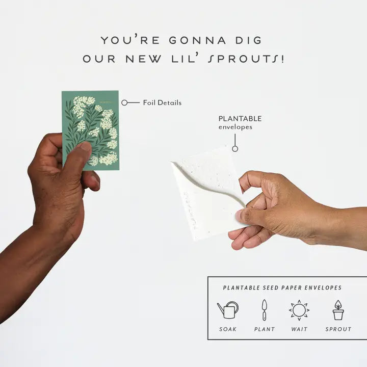 Grateful Sprout Mini Greeting Card