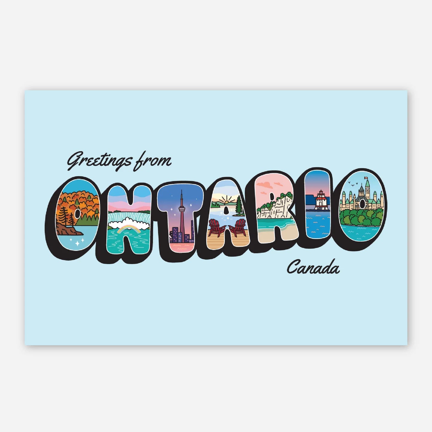 Greetings from Ontario Postcard