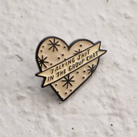 Group Chat Enamel Friendship Lapel Pin