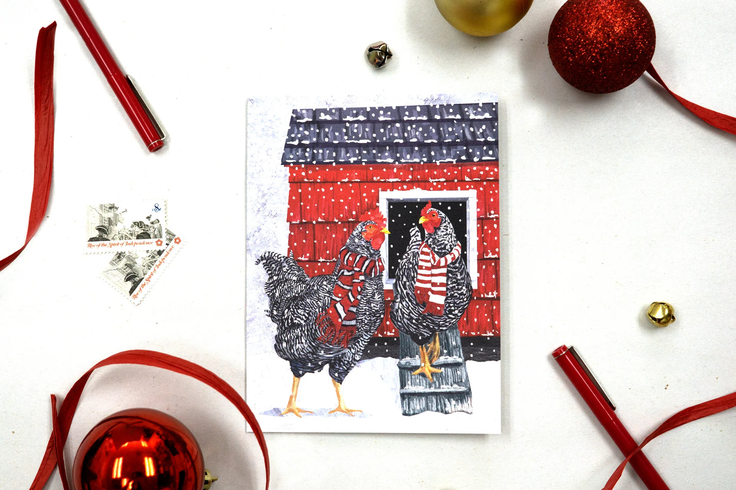 Happy Holiday Hens Card