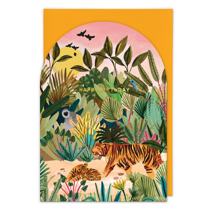 Sunset Tiger Card