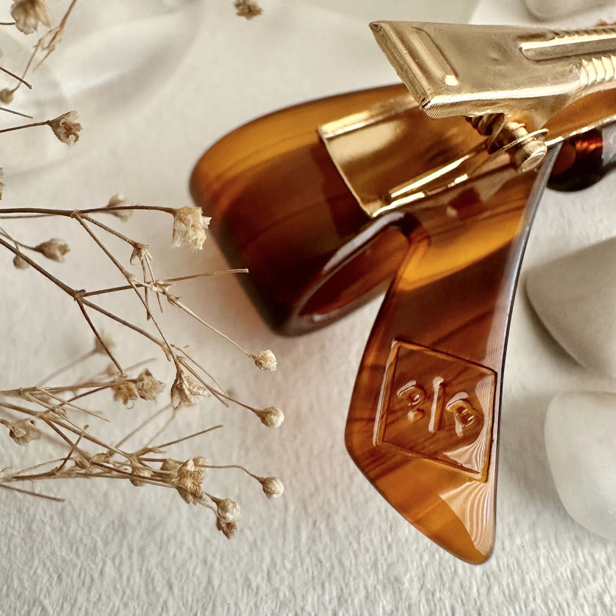 Zooey Bow Hair Clips Chestnut