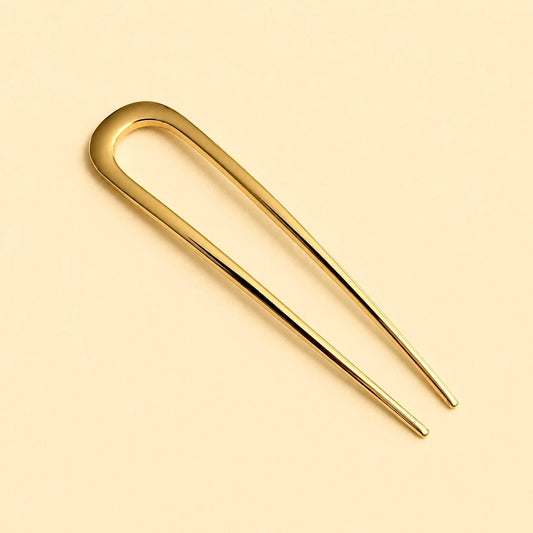 Lydia French Hair Pin Gold