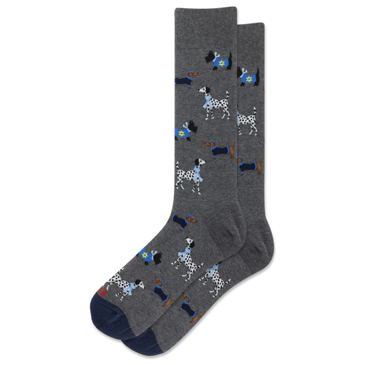 Hanukkah Dogs Men's Crew Socks