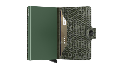 Miniwallet Hexagon Green