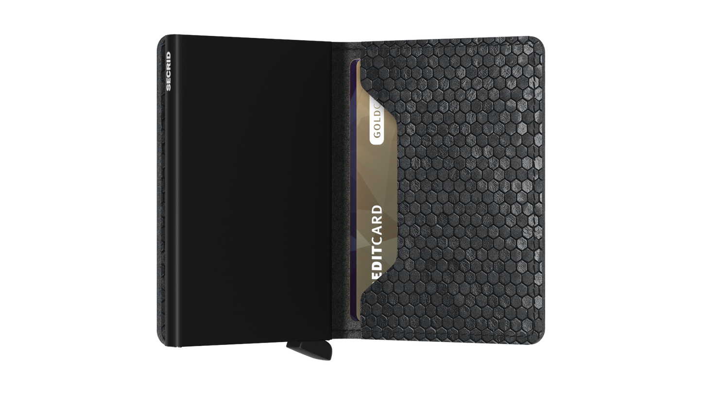 Slimwallet Hexagon Black