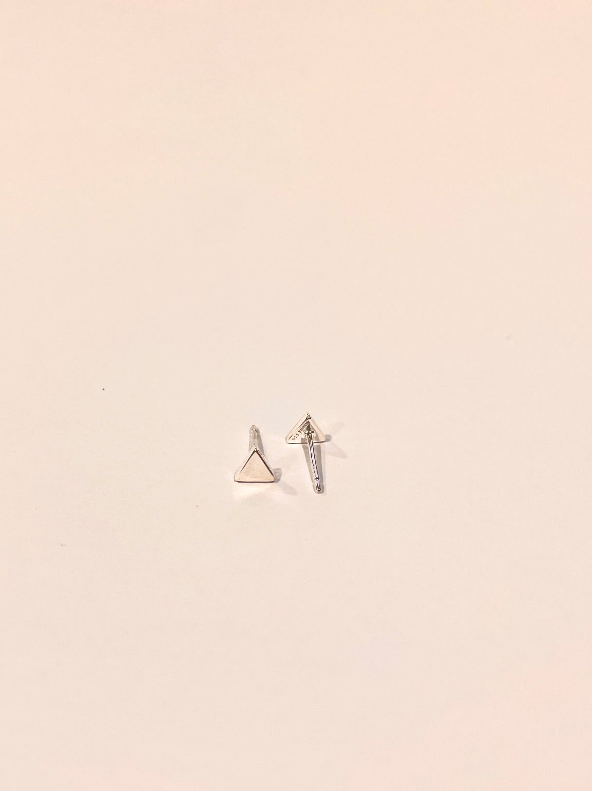 Tiny Triangle Stud Earrings