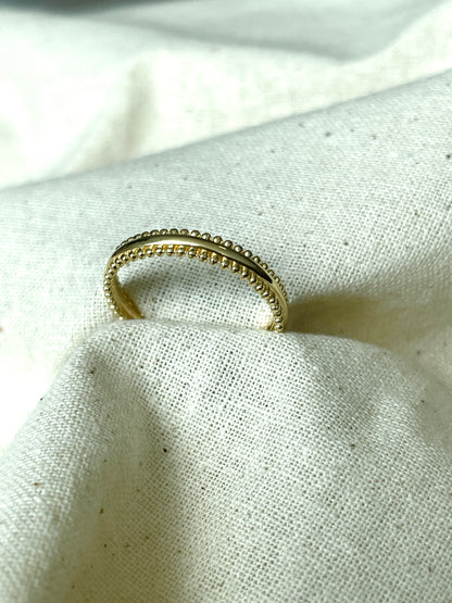 Slim Milgrain Edge Band Ring