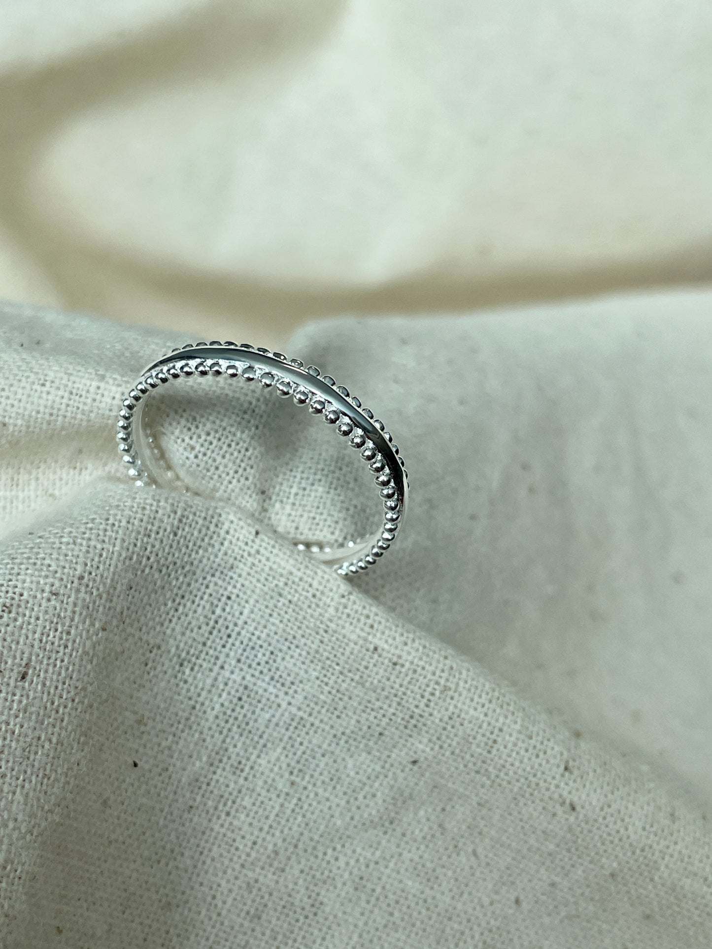 Slim Milgrain Edge Band Ring