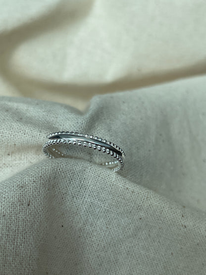 Slim Milgrain Edge Band Ring