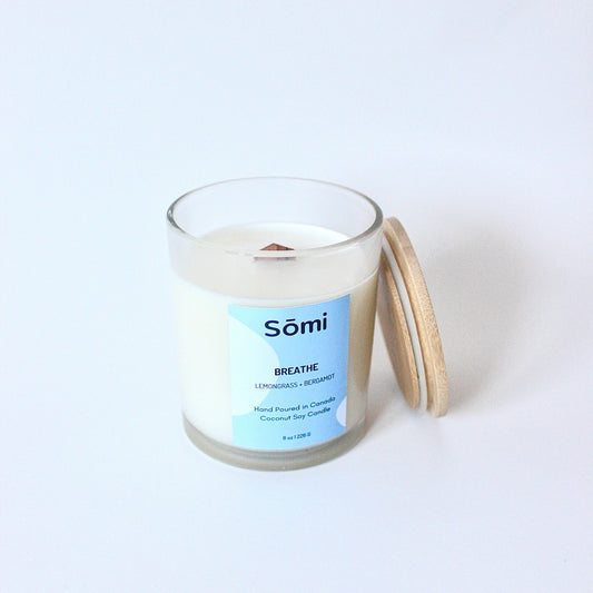 Breathe Large Candle