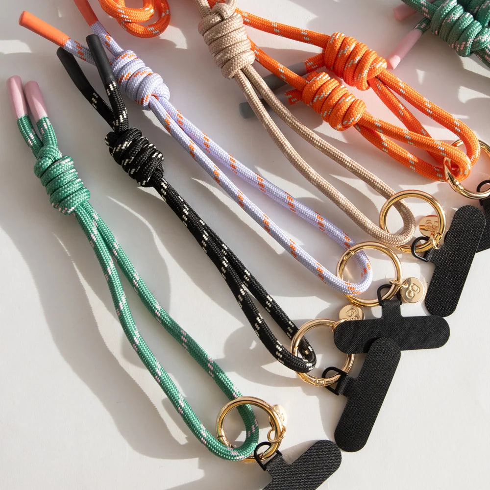Taupe Cord Short Phone Strap