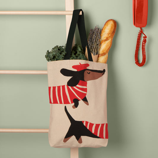 Dashing Dachshunds Tote Bag