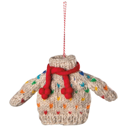 Sweater Party Felt Christmas Tree Ornaments
