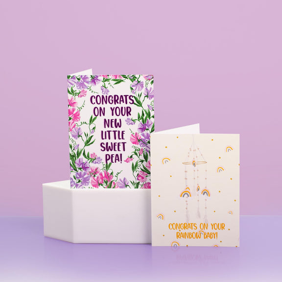 Congrats On Your Rainbow Baby Greeting Card