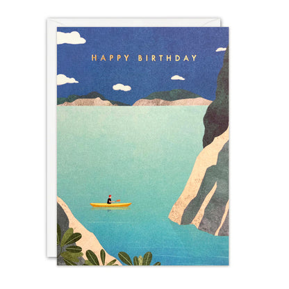 Kayaking Birthday Card