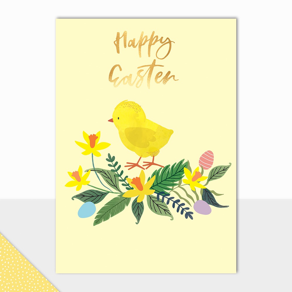 Happy Easter Chicks Card