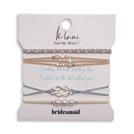 Bridesmaid Hair Tie + Bracelets