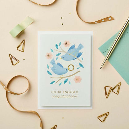 Engaged Birds Card