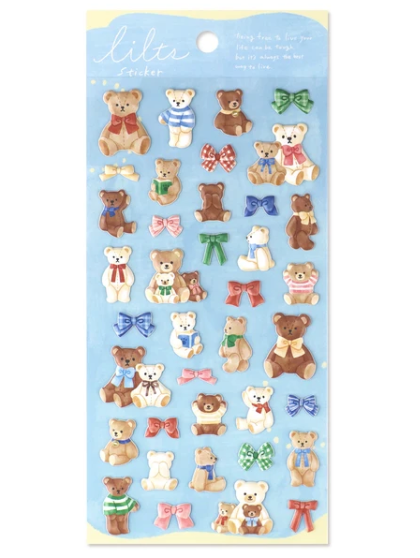 Kawaii Lilz Stickers Bear No Nui Gurumi