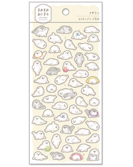 Kawaii Mame-Mame-Animaru Stickers Seal