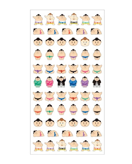 Kawaii Nippon Nippon Petit Petit Stickers Sumo Wrestler