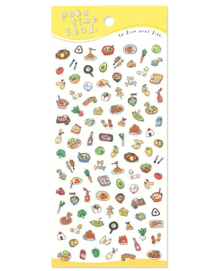 Kawaii Poco Time Stickers Food