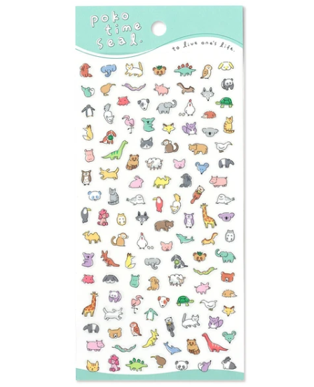 Kawaii Poko Time Stickers Animals