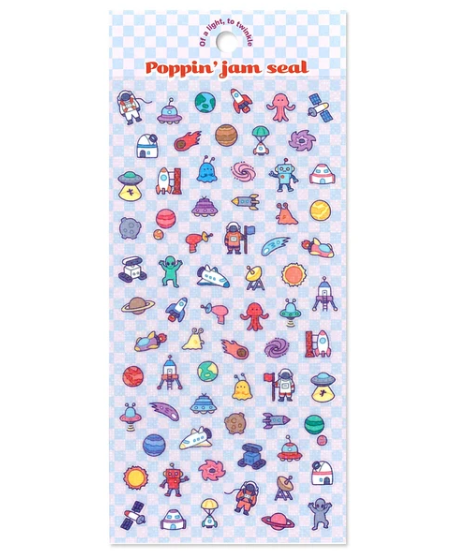Kawaii Poppin' Jam Stickers Planet