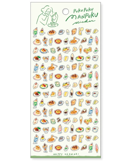 Kawaii Pukupuku Manpuku Stickers Light Meal