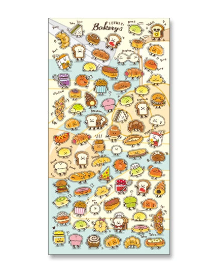 Kawaii Stickers Petit Petite Fluffy Bakeries
