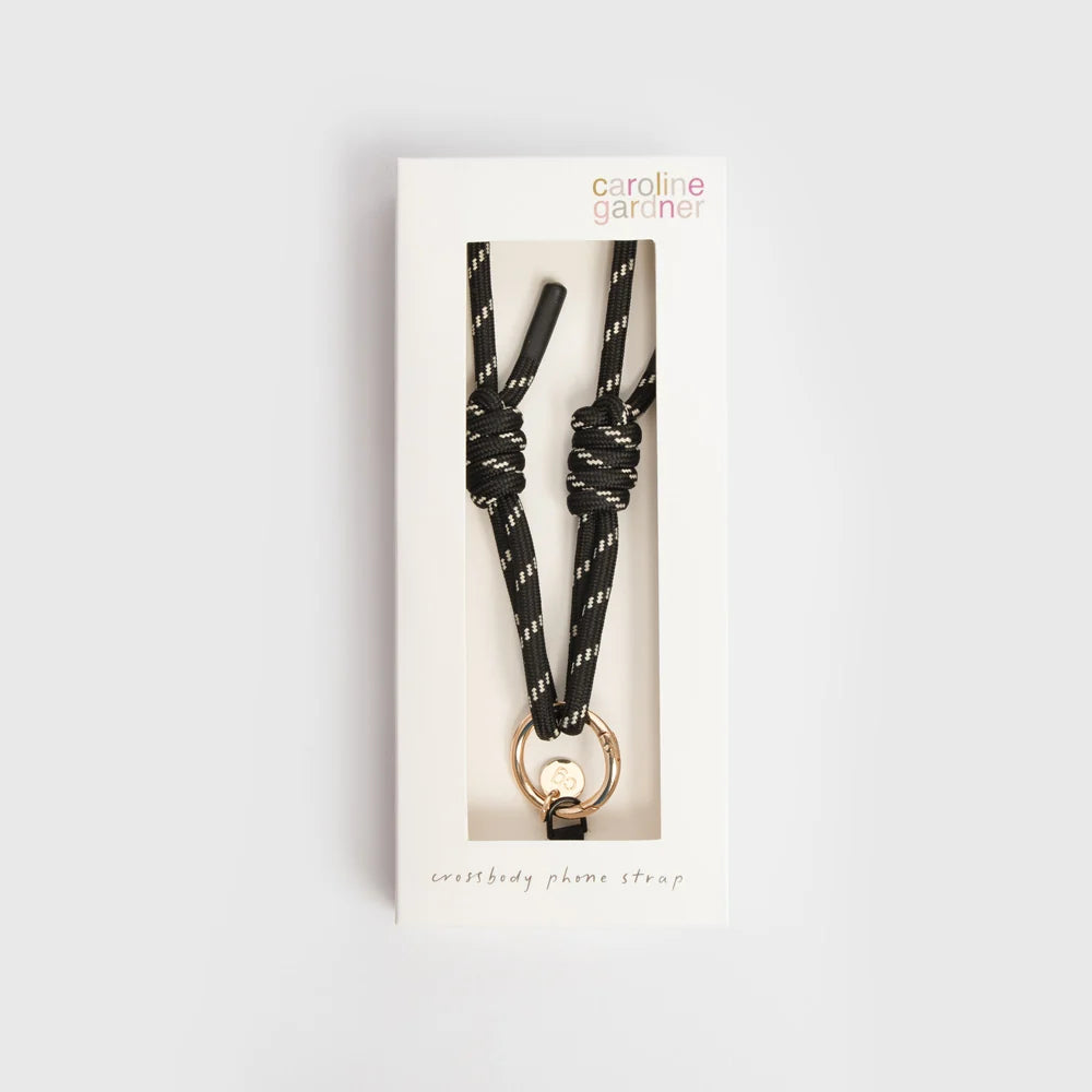 Black Cord Long Phone Strap